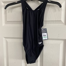Speedo Kids Pro LT One-Piece Swimsuit Big Girl's Size 8/24 Black/k