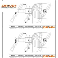 2X Gelenksatz FüR Antriebswelle Dr!ve+ DP2110.10.1115 2 GelenksäTze