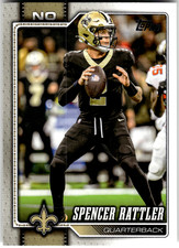 2026 Topps Flagship Football #243 SPENCER RATTLER New Orleans Saints