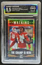 2020 Donruss Optic Sammy Watkins The Champ is Here Black Pandora #/25 Arena 9.5