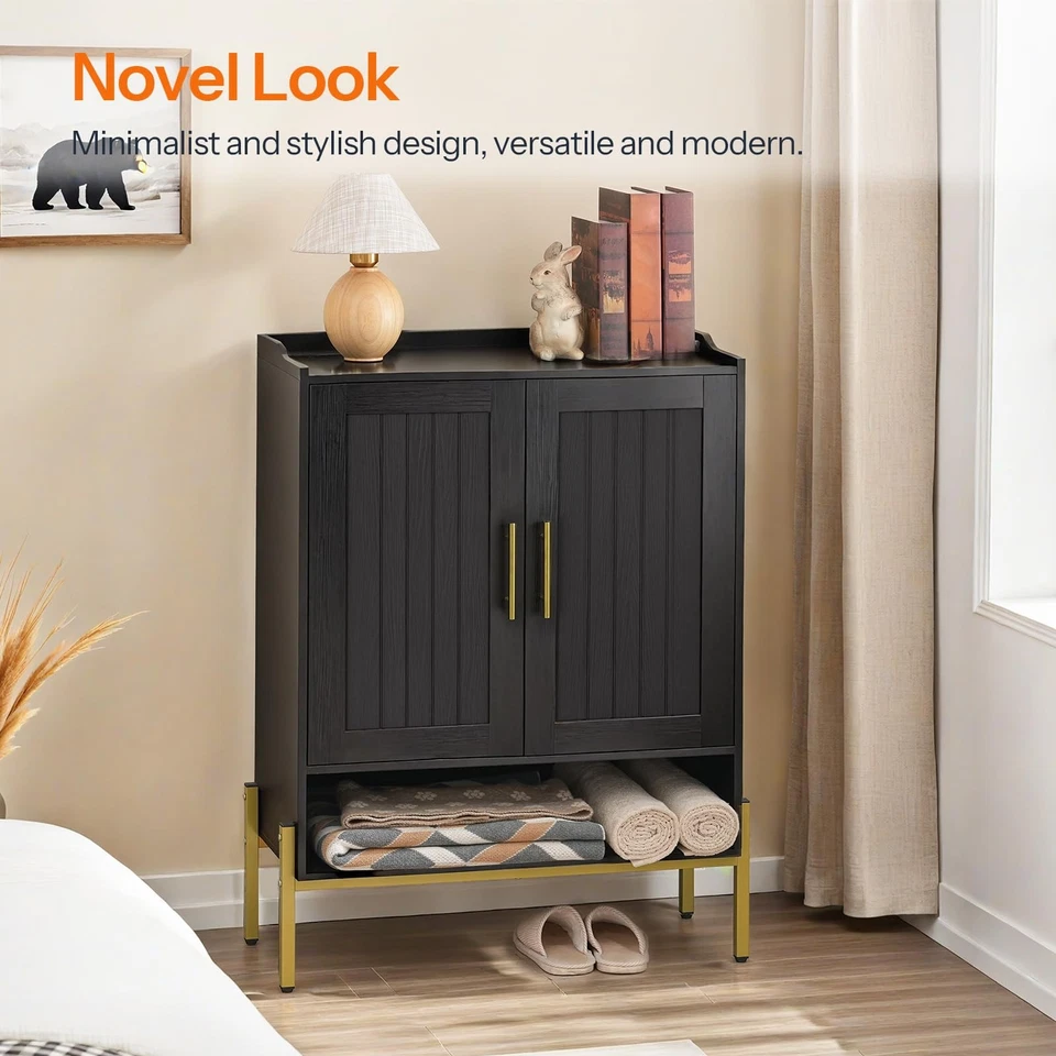 Zapatero, Organizador de Almacenamiento de Zapatos de 5 Niveles con Puertas, Zapatero de Madera S... Foto 2 de 4