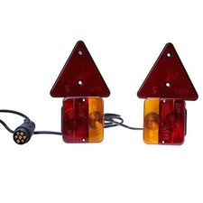 Set Magnet Rückleuchten Heckleuchten Blinker 12V Anhänger Traktor Bagger Trailer