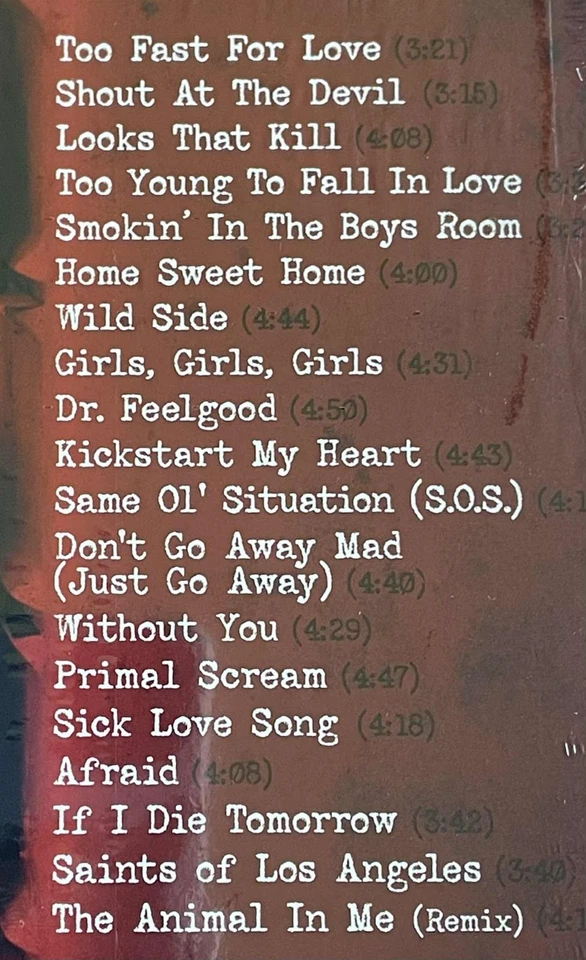 MOTLEY CRUE - Greatest Hits 180gm 2LP  Vinyl (LP) New & Sealed +Rock + Metal - Image 3 of 4