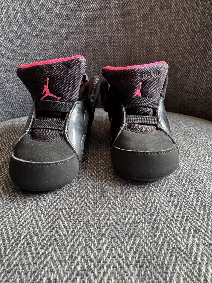 RARO Nike Air Jordan 6 Retro Bebé/Infante Parte Inferior Suave Cuna Zapatos Talla 3C 525442-050 Foto 3 de 4