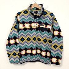 Patagonia Women's Lightweight Synchilla Snap-T Pullover Timber Twist Aztec S