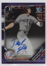 2019 Bowman Draft Chrome Pick Purple Refractor 192/250 Jake Sanford Auto 16qf