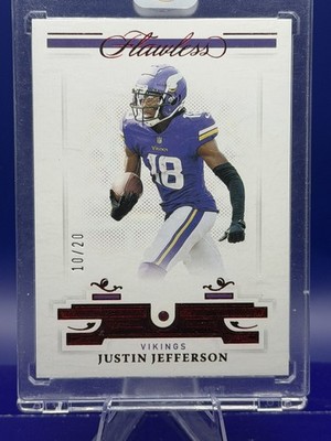 2021 Panini Flawless Justin Jefferson Ruby #/20 Vikings