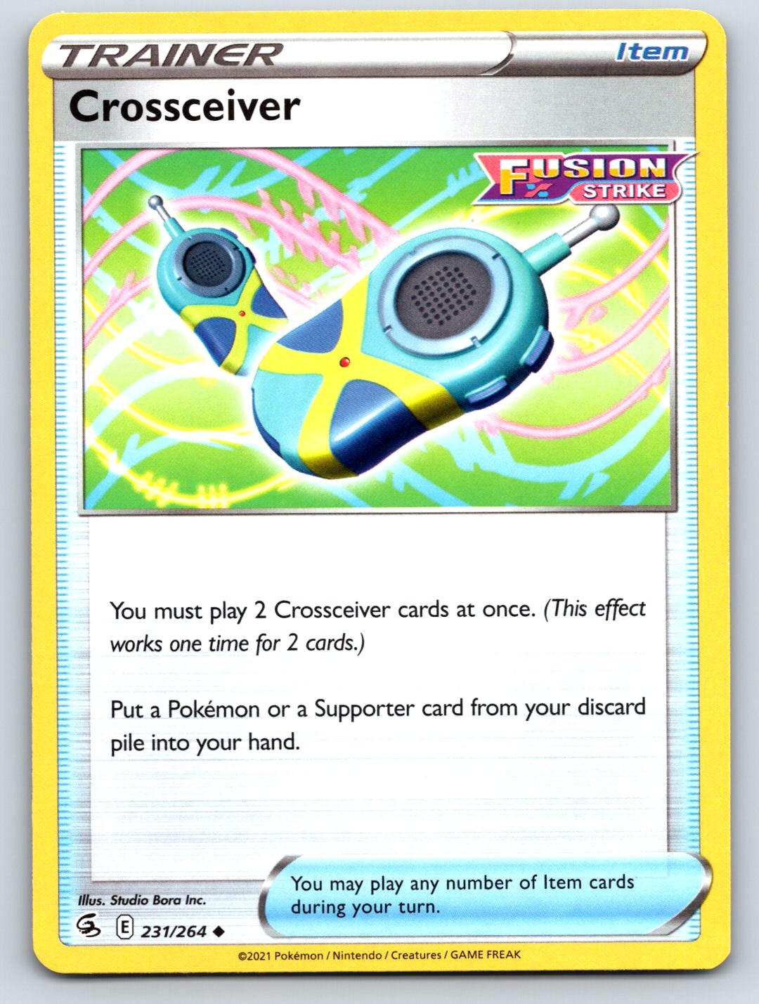 Crossceiver 231/264 Uncommon Fusion Strike Pokemon Near Mint