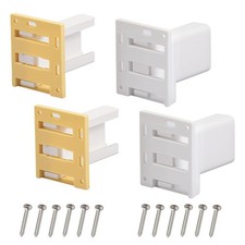 4 Pack Drawer Slide Track Brackets Rear Mount Plastic(2 Pairs) face Frame soc...
