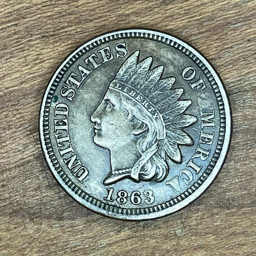 New Listing1863 Indian Head cent