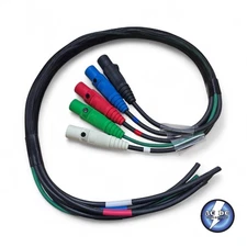 2 AWG CAMLOCK BRAIDED FEEDER PIGTAIL BREAKOUT (4-2G + 1-6G) SERIES 16 HUBBELL