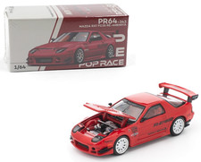 Pop Race 1:64 Mazda FC3S RX-7 Re-Amemiya Red Diecast Model Car PR640343