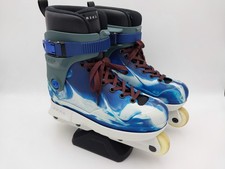 Them 909 Brain Dead Inline Skates Blue / White Size US Men's 8 / 8.5 / Small GUC