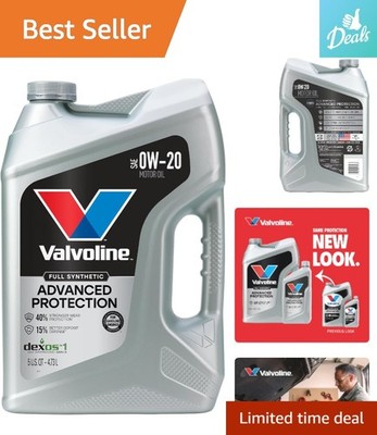 Advanced Full Synthetic SAE 0W-20 Motor Oil 5 QT - Ultimate Engine Protection