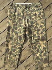 Vintage Game Winner Sportswear Duck Camo Double Knee Canvas Pants 38x28 