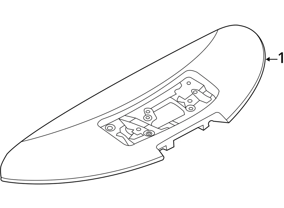 Alerón 96032-3NF0A para Nissan Leaf 2013-2017 código de color plateado K23 Foto 4 de 4