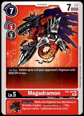 Digimon - Megadramon EX1-007 C - Normal - Classic Collection
