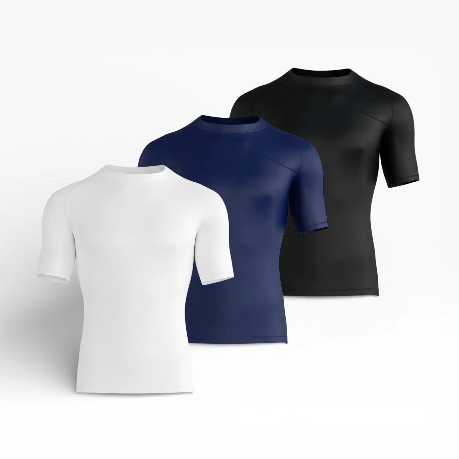 HMX Mens Compression Armour Base Layer Top Short Sleeve Thermal Gym Sports Shirt
