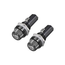 uxcell Screw Cap Panel Mounted 6 x 30mm Fuse Holder AC 6 x 30mm, Black