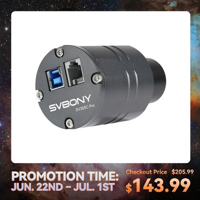 SVBONY SV305C Pro Telescope Camera CMOS Sony IMX662 Sensor ft Jupiter Saturn M27