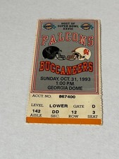1993 TAMPA BAY BUCS VS ATLANTA FALCONS TICKET STUB OCT 31ST GEORGIA DOME