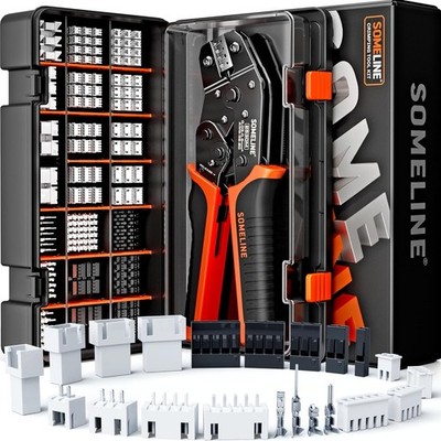 Crimp Tool Connector Kit, JST-XH 2.5mm/Du Pont 2.54mm Connector Set, 21 Types