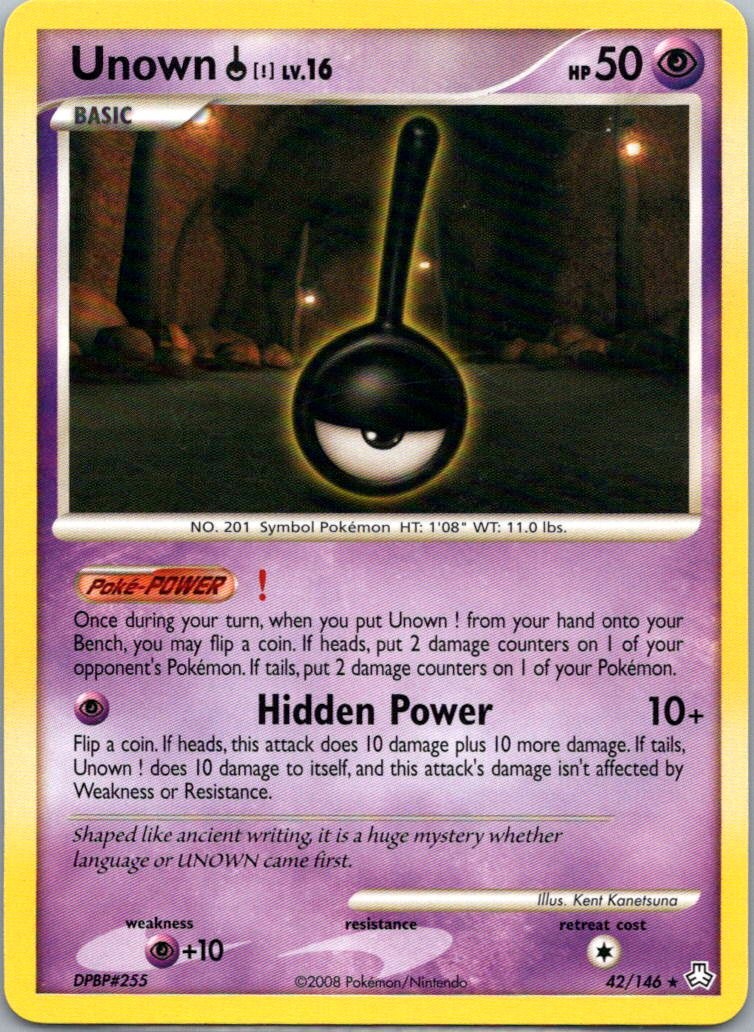 Pokemon TCG Unown 42/146 Legends Awakened NM