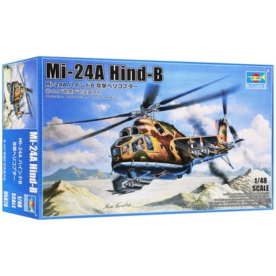 Trumpeter 1/48 Mi-24A Hind-B Hubschrauber Kanonenschiff Militär Modellbausatz