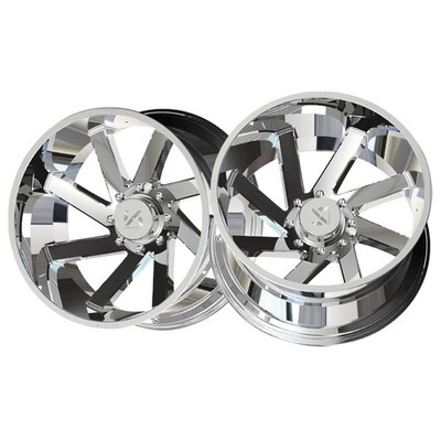 1 X ARKON OFF-ROAD Lincoln 22X12 6x5.5 0 Hub -51 Offset Chrome