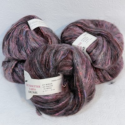 Lot 5 Trendsetter Yarns Dune Color 47 Variegated Metallic 50g 90yds Mohair Blend