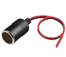 PLUSPOE Car Cigarette Lighter Female Socket Cable Plug Adapter for DC 12V /