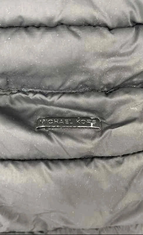 Michael Kors Mens Black Long Sleeve Full-Zip Winter Puffer Jacket Size Large - Image 3 of 4