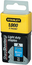 Stanley 1-TRA206T 10Mm A-Type Light Duty Staples (1000 Pieces)