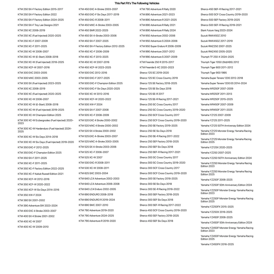 Tusk Chub 1 1/8" Big Bar YZ Bend Black For HUSQVARNA TXC 310 2012-2013 Foto 3 de 4