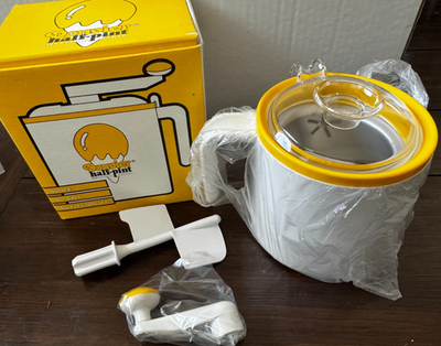 #ad #ad Vintage 1980s Donvier Half Pint Ice Cream Maker Hand Crank No Electricity NEW $24.95