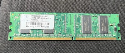 Nanya 128MB DDR-400 PC3200U CL3 Laptop Memory RAM Module NT128D64SH4B1G-5T