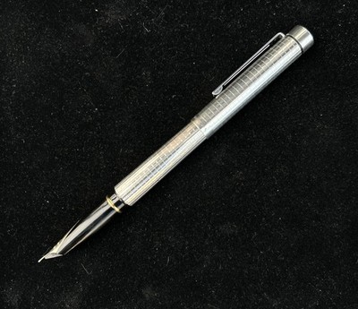 【激レア】SHEAFFER TARGA 1006 STERLING SILVER Shaeffer Targa 1006 Sterling Silver Fine 14K Nib with Converter