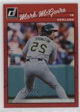 2023 Donruss Retro 1990 Variation Holo Red Mark McGwire (Reversed Image) 5x8