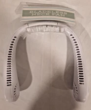 VIVITAR BLADELESS NECK FAN WITH USB CHARGING CABLE ONE BUTTON CONTROL