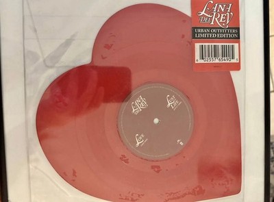 Lana Del Rey Love / Lust for Life Heart-Shaped Red Vinyl Urban Outfitters Ltd Ed