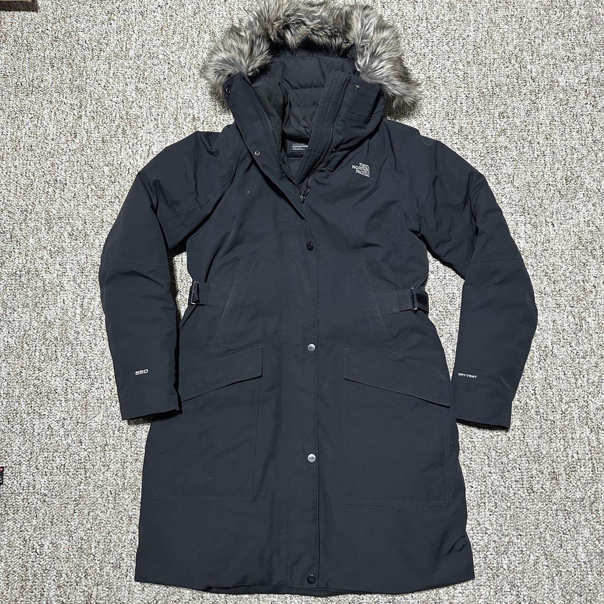 美品★ノースフェイス アークティックパーカ ロング 550FP DRYVENT The North Face Womens M Arctic Parka DryVent 550 Goose Down Faux