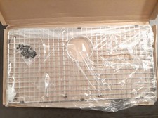 Serene Valley Sink Bottom Grid 28-3/8" x 14-3/16" Rear Drain with Corner Radius