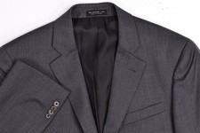 John Varvatos USA Solid Grey Wool Blazer Sport Jacket 38 R
