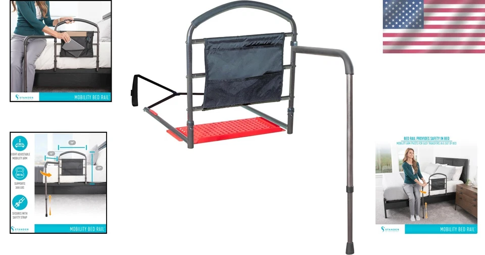 Riel de cama portátil para adultos, personas mayores, aprobado por ASTM Foto 2 de 4
