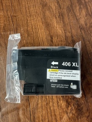 406XL Black Ink Cartridge Compatible for Epson Workforce Printer High Yield