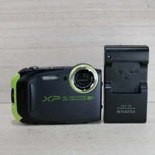 Fujifilm Finepix XP80 Waterproof Green Black Digital Camera *VERY GOOD/TESTED*