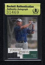 BAS 2001 Upper Deck Young Guns Michael Kirk #75 Seal of Authenticity Auto ur8