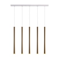 Weiß Gold Moderne HäNgelampe Pendelleuchte 5X25W/Gu10 100X200 [Cm]