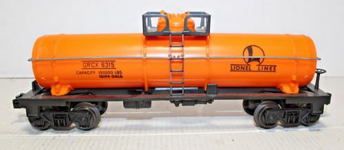 Lionel Postwar 6315-60 Lionel Lines 1-Dome Tank Car EXC