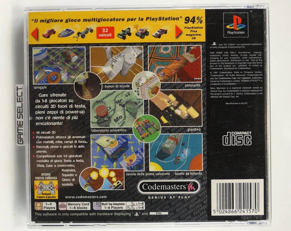 Micro Machines V3 sony PLAYSTATION 1 2 3 PS1 PS2 PS3 Pal - - Ensemble Complet - Photo 2/4